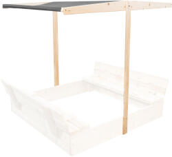AGA Acoperiș pentru nisipar pentru copii 120x120 cm Gri închis (STŘÍŠKA)