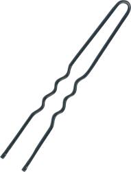 Sibel 6, 5cm agrafe de păr, ondulate, 500g, negru (737)
