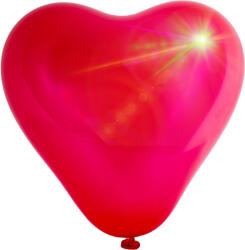 Aga4Kids Balon din latex Aga4Kids Inimă cu LED Roșu 25 cm (K12674)