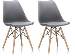 Aga 2x Scaune de masă MR2035 Gri (MR2035Grey-2)