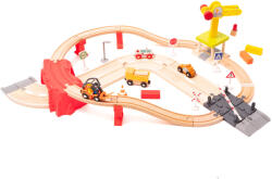 Aga4Kids Set trenuleț din lemn 32 piese DS5643 (DS5643) Trenulet