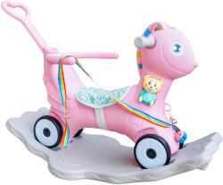 AGA Cal de leagăn din plastic 2în1 DS3803 Roz (DS3803-PINK) Balansoar calut