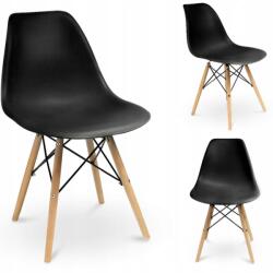 Jumi Scaun scandinav din plastic EVA negru (SD-602748)