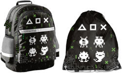 PASO Set școlar cu rucsac cu trei compartimente + sac pentru spate Game (PP23GE-116 + PP23GE-712)