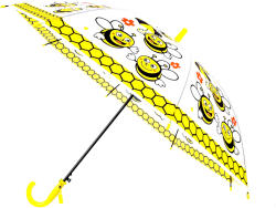 Aga Umbrelă pentru copii 85 cm Albină (DS4814-BEE)