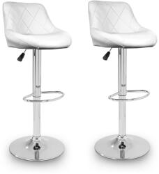 Aga 2x Scaun de bar Alb (MR2000White-2)