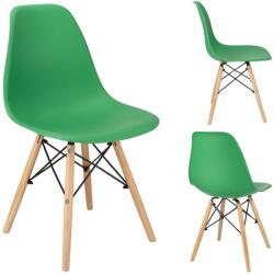 Jumi Scaun scandinav din plastic EVA verde (SD-602779)