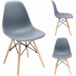 Jumi Scaun din plastic scandinav EVA gri (SD-598645)