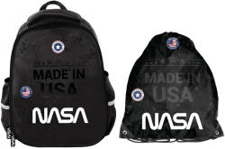 PASO Set școlar rucsac cu două compartimente + sac pentru spate Nasa (PP23SA-565 + PP23SA-712)