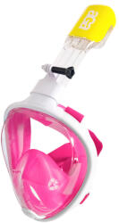 Aga Masca de snorkeling cu față întreagă Aga S/M Alb/Roz (DS1122WH-PI)