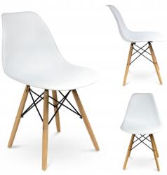 Jumi Scaun din plastic scandinav EVA alb (SD-602731)