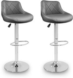 Aga 2x Scaun de bar Gri (MR2000GREY-2)