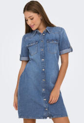 ONLY Rochii De Vară Pentru Femei Midi Rochie-Cămașă Denim Albastru Mediu 15353176 (15353176)