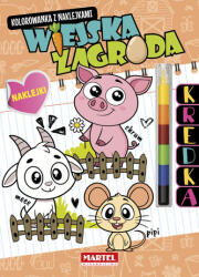 Salamon Katarzyna Modułowa kredka. Wiejskla zagroda z naklejkami