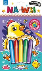 Anna Podgórska Dotykaj i koloruj. Na wsi. Welurowe kolorowanki