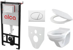 AlcaPlast/Alcadrain ALCA WC BASIC - Komplett wc szett tartállyal, nyomólappal és ülőkével (WCSZETT-ALCA)