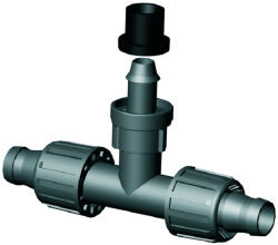  Csepegtető szalag indító T idom 17x15 gumigyűrűvel (I85900T)