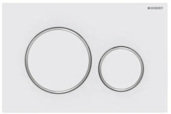 Geberit Sigma20 működtetőlap, 2 mennyiséges öblítéshez, matt fehér 115.882. JT. 1 (115-882-JT-1)