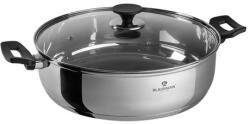 BLAUMANN Gourmet Line rozsdamentes acél lábas fedővel, bakelit fogóval, 30 cm (BL-3860)