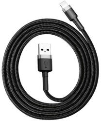 Baseus Cafule USB / Lightning töltő- és adatkábel, 1, 5A, 2m, szürke-fekete