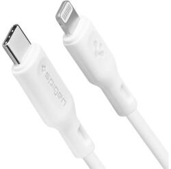 Spigen Essential C10CL USB-C / Lightning töltő- és adatkábel, fehér, MFI, 1m