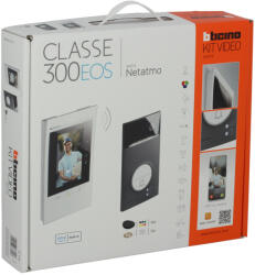 Legrand Bticino 2 vezetékes PROFESSIONAL videó kaputelefon, bővíthető 1 lakásos szett, Classe 300EOS fehér beltérivel, Linea 3000 kaputáblával, WiFi-vel, proximity beléptetéssel