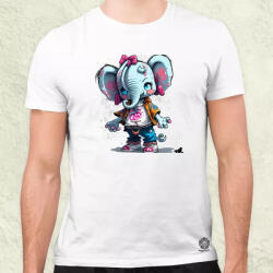 Magnolion Pink masnis cuki elefánt lány férfi póló (605)