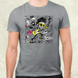 Magnolion Rajzfilm punk srác v22 férfi póló (25460)