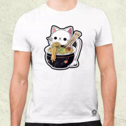 Magnolion Kawaii rámen cica v3 férfi póló (3796)