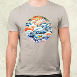 Magnolion Japán népi porcelán v5 férfi póló (8068)