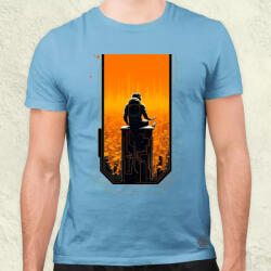 Magnolion Mono vektor cyberpunk v4 férfi póló (20200)