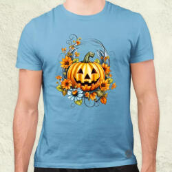 Magnolion Halloween tök v7 férfi póló (8377)