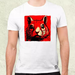 Magnolion Pop art mókus v3 férfi póló (8224)