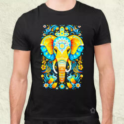 Magnolion Mandala elefánt v2 férfi póló (6097)