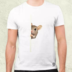 Magnolion Egér kukucskál v1 férfi póló (28016)