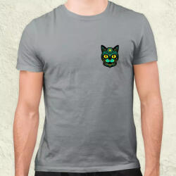 Magnolion Díszes cica v1 zseb férfi póló (20112)