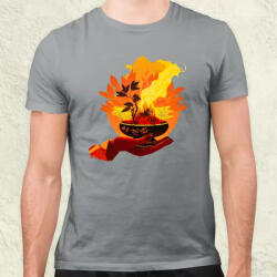 Magnolion Kínai edény v1 férfi póló (8673)