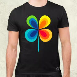 Magnolion Absztrakt lóhere v5 férfi póló (7941)