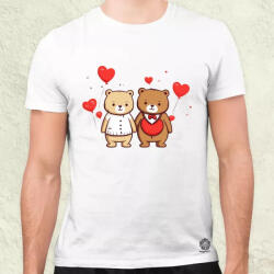 Magnolion Szerelmes macik v3 férfi póló (8274)