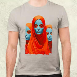 Magnolion Absztrakt három színben v4 férfi póló (7919)