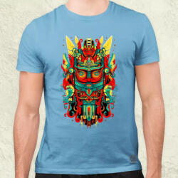 Magnolion Pszichedelikus totem maszk v3 férfi póló (4180)