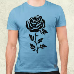 Magnolion Fekete rózsa v1 férfi póló (7198)