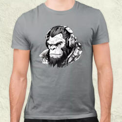 Magnolion Cyberpunk gorilla v1 férfi póló (6815)