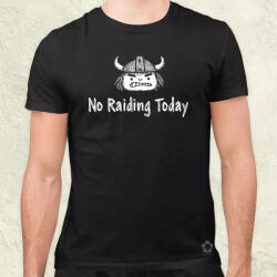 Magnolion No raiding today férfi póló (28187)