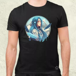 Magnolion Indián nő matrica v1 férfi póló (1848)