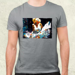 Magnolion Pareidolia Marilyn Monroe város fantázia v2 férfi póló (7434)