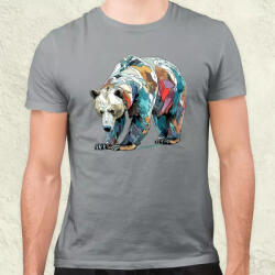 Magnolion Vízfesték medve v2 férfi póló (21306)