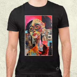 Magnolion Posztmodern kollázs v2 férfi póló (3728)