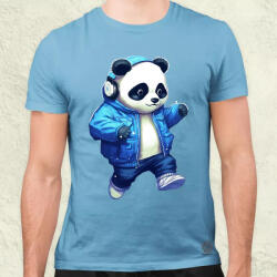 Magnolion Kék panda srác v3 férfi póló (7290)