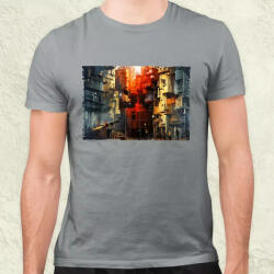 Magnolion Pareidolia Pókember város fantázia v2 férfi póló (6989)